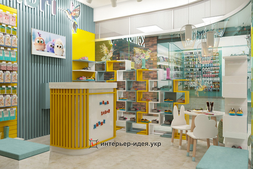 Дизайн магазину дитячого взуття “Kolibri”