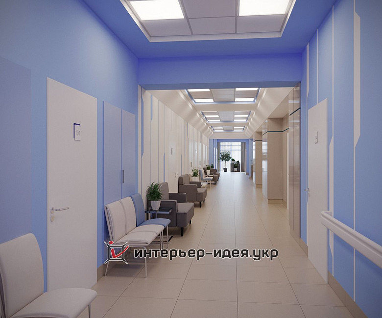 Дизайн коридору Медичного центру