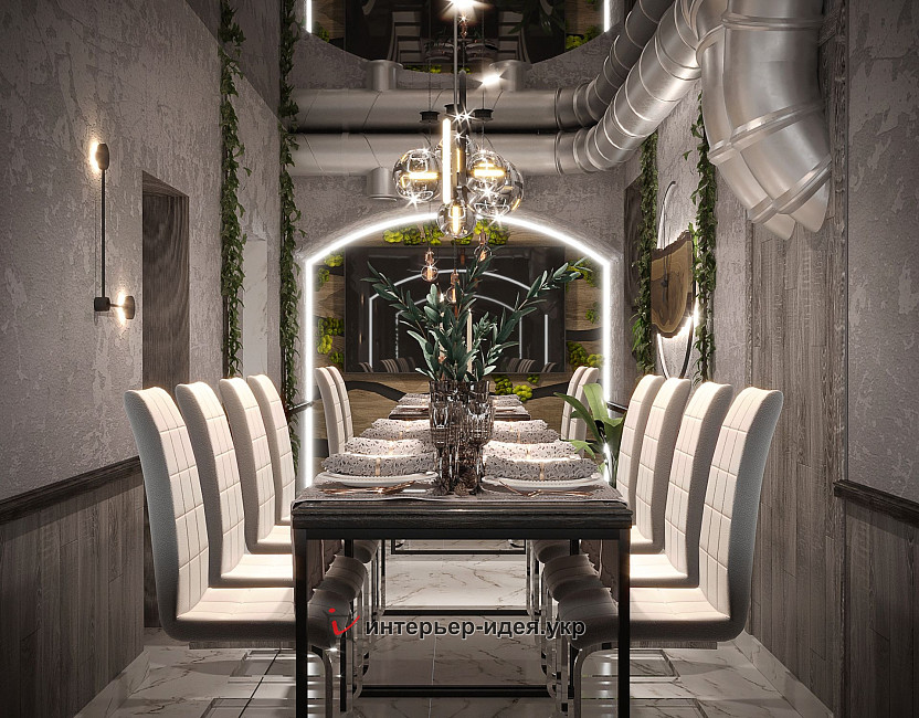 Дизайн VIP кімнати ресторану &quot;Drova&quot; у м. Кропивницький