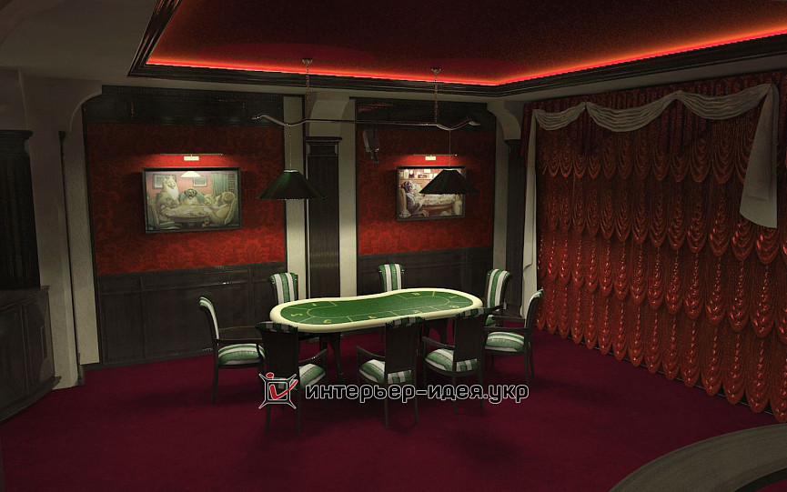 Дизайн покерного клуба в г. Киев