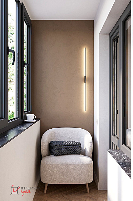 Спальня в стилі сучасний мінімалізм, 15 м²