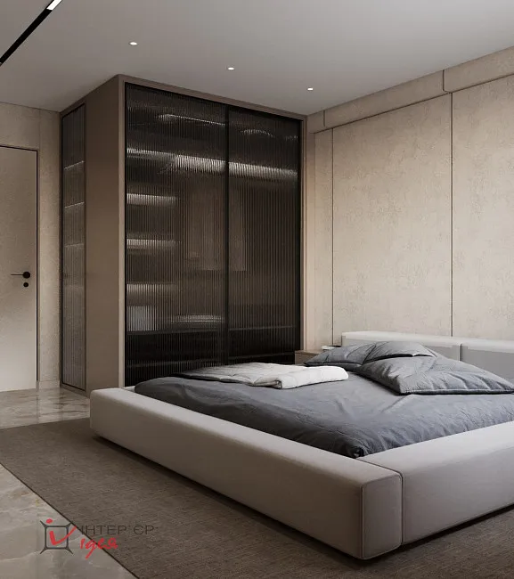 Дизайн інтер'єру спальні 15 м2 в стилі мінімалізм
