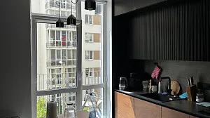 «Black. Kitchen. Wood». Кухня в ЖК "Обрій 3", м. Львів