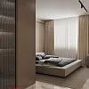 Дизайн інтер&#039;єру спальні 15 м2 в стилі мінімалізм