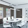 Дизайн переговорної кімнати  Українського центру томотерапії в сучасному стилі
