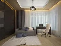 Дизайн гостьової в шоколадно-фіолетовому кольорі. Дизайн ГОСТЬОВОЇ