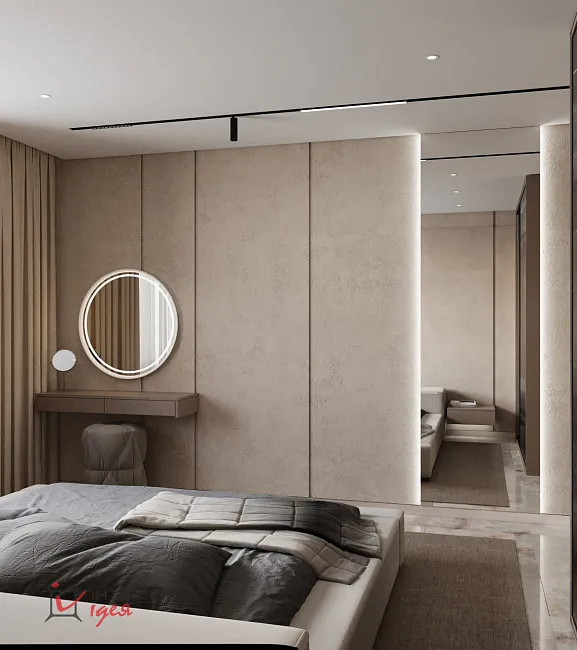 Дизайн інтер'єру спальні 15 м2 в стилі мінімалізм